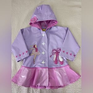 Kidorable Purple and Pink Ballerina Raincoat